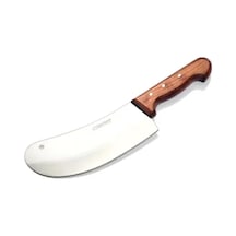 Ündeğerli Bursa Paslanmaz Mutfak Soğan Satırı, Börek Bıçağı No:2, 18 Cm - Ahşap Sap Renkli