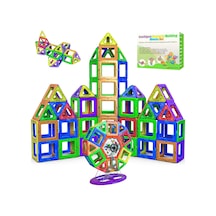 Desire Deluxe Manyetik Blok Seti Stem & Montessori Eğitim Seti Okul Öncesi Ve İlkokul Çocukları İçin Sınırsız Yaratıcılık Bpa İçermez 3+ Yaş 94 Parça