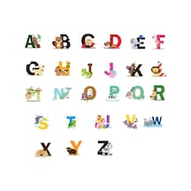 Yaozixia Alfabe Şekilli Duvar Çıkartmaları Kendin Yap Harf Temalı Erkek Çocuk Odası Duvar Çıkartmaları Çıkarılabilir Vinil Duvar Sanatı Dekoru Ev Anaokulu Kreş Dekorasyonları Çok Renkli