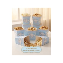 Cinomello Cinnamoroll Temalı Mavi Bulutlu 8 Adet Popcorn Kutusu - Patlamış Mısır Ve Parti Kutusu