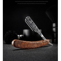 1 Adet Manuel Sekoya Kolu Tıraş Erkek Jilet Yüksek Kalite Profesyonel Kuaför Decorative Pattern