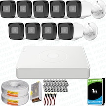 Provzen Hikvision 9 Kameralı Full Hd Geniş Açı Güvenlik Kamerası 1tb Olay Anında Bildirim