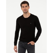 Pierre Cardin Erkek Siyah Triko Kazak 50248582-vr046 Siyah