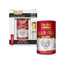 Nutri Canin Tahılsız Biftekli Konserve Yetişkin Köpek Maması Kutu 6 x 400 G