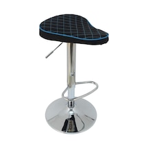 Mobilyakeyfi Boombar Bar Taburesi - Mavi Deri - 9538S0119