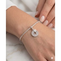 Kadın Yıldız Model Taşlı Charm