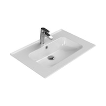 Etajerli 70x47 Cm Turkuaz Seramik Lavabo Seçenekleri 508 Yeşil