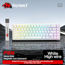 F68 Pro Oyun Klavyesi Manyetik Switch 3 Modlu Kablosuz Bluetooth Kablolu, 8k/1k Rgb Klavye