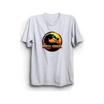 Mortal Kombat - Oyun Baskılı Tshirt Beyaz