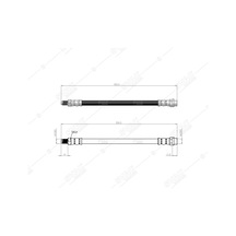 SVAC 10-233 Fren Hortumu Arka Alz Aeb Aff 1Z Aah Ahu Audi A4 Avant 1.6 1.8 T 1.9 TDI 2.8 1996/2001