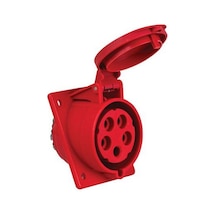 Mete Enerji 5x32a. Ip44 Makine Prizi -eğik- Vidalı Bağl. 406521v