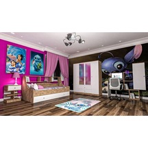 Derya Modern Genç Odası Takımı Mdf Sis Gri