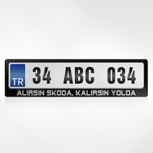 Kişiye Özel Alırsın Skoda Kalırsın Yolda Yazılı Plakalık 254897387