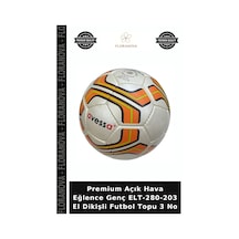 Premium Açık Hava Eğlence Genç Elt-280-203 El Dikişli Futbol Topu 3 No Çok Renkli