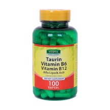 Vitapol Taurin 500 Mg Vitamin B6 Vitamin B12 100 Kapsül