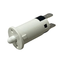 Mini Buton Pls Ters Kontak On/off 12 Mm Beyaz