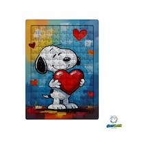 Ghostbastır Design Snoopy 99 Parça Ayaklı Puzzle Dekoratif Çocuk Yapbozu 0191