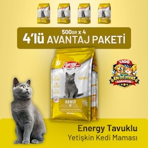 Energy Tavuklu Yetişkin Kedi Maması - 4 Adet