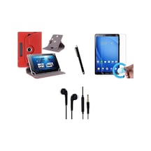 Ultrapad Up778 Uyumlu Set Universal Tablet Kılıfı Nano Ekran Koruyucu+kalem Kulaklık Arka Kapak