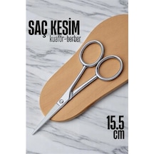 Mey İthalat Kobalt Çelik Saç Kesim Makası Kuaför Berber Saç Kesim Makası Kuaför Ekipmanları 15.5 Cm