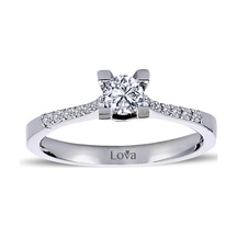 Lova Toplam 0,45 Karat Pırlanta Tektaş Yüzük - 1020127