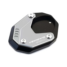 Xuweiwei Grey Kawasaki Versys650 2011 2023 Motorcycle Accessories Cnc Aluminum Bracket Side Stand Foot Peg Expansion Pad Support Board