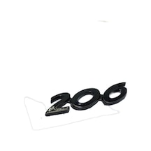 Peugeot Uyumlu 206 Piano Black Bagaj Yazısı 3m 3d Abs