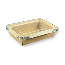 Kapaklı Kraft Yemek Kabı Lunch Box 750ml 400 Adet