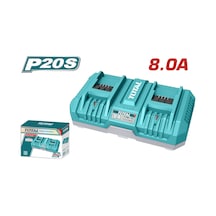 Total İkili Hızlı Şarj Aleti 20v 8ah Tfclı2082