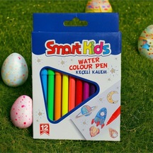 Smart Kids 12 Renk Keçeli Boyama Kalemleri 1 Mm Uç Çok Renkli