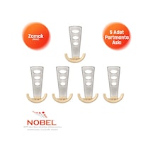 Bemol Lüks Portmanto Askı, Metal, Vestiyer Askı, 185 Gr, Dolap Askılık, Duvar Askılığı, Albrifin Saten Vidalı 5 Adet
