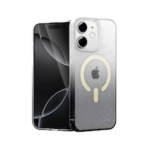 Apple Uyumlu iPhone 12 Uyumlu Pummel Shiny Magsafe Kapak - Siyah