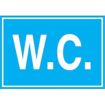 W.c. Uyarı Tabelası - 50x70 Foreks - Wt6