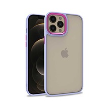 Apple Uyumlu iPhone 12 Pro Max Hptk Flora Kılıf-lila Lila