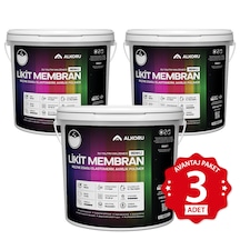 Alkoru 3 Adet 13 Kg Beyaz Likit Membran Renkli Reçine Esaslı Sıvı