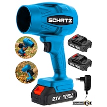 Schatz 21 V Çift Akülü Şarjlı Akülü Jet Fan Üfleyici Toz Üfleyici Mangal Yakma Araç Kurutma Makinesi M0112