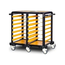Gastrolley 75 İkili Servis Tepsi Arabası, Etrafı Açık, 101x71x99 Cm