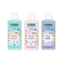 U Green Clean Baby Organik Lavanta Yağlı Çamaşır Deterjanı + Çamaşır Yumuşatıcı + Leke Çıkarıcı 1 L
