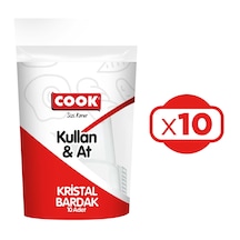 Cook Kristal Bardak Kullan&at 10 Lu X 10 Paket 100 Adet