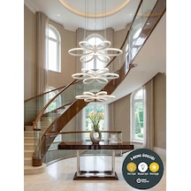 Yonca 6 Lı Beyaz Sarkıt 3 Renkli Salon Mutfak Çocuk Odası Yemek Masası Ve Antre İçin Modern Led