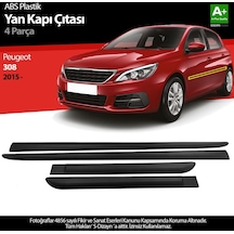 S-dizayn Peugeot 308 Abs Plastik Yan Kapı Koruma Çıtası 2015 Üzeri A+ Kalite