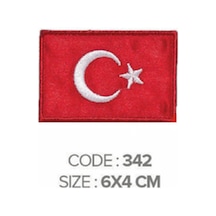 Ütü İle Yapışan Arma Patch Türk Bayrağı En:6cm Boy:4cm 1 Adet - 691591255
