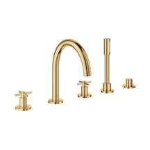 Grohe Atrio New 5 Delikli 29408gl0 Altın Küvet Bataryası Altın