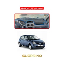 Renault Clio 2 Ekranlıtorpido Koruma Halısı Kırmızı Kenar