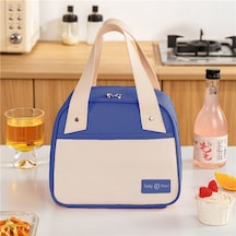 Piknik Çantası Sıcak Soğuk Isı Tutucu Yemek Taşıma, Beslenme Ve, Günlük İş Yeri Ve Seyahat Yemek Çantası Mavi