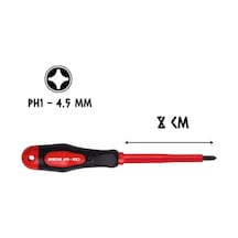 Cer-pa Norm Prosoft İzoleli Tornavida Mıknatıslı Yıldız Uçlu Ph1 - 8 Cm.