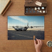Pistte Savaş Uçağı Tasarımı 240 Parça Ahşap Puzzle Ahşap Kutuda Mpy10451