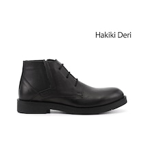 Gönderir Erkek Siyah Floter Fermuarlı Hakiki Deri Klasik Bot Dkmb02842345