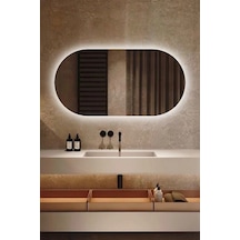 Fawdecor Led Işıklı Oval/kapsül Duvar Aynası 90 X 90 Beyaz Işık