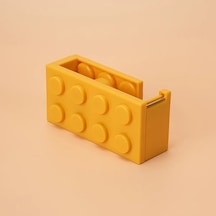 Fochsia 1 Adet Sarı Bant Kesme Makinesi, Ofis İçin Yaratıcı Şeffaf Bant Dispenser Ve Saklama Kutusu Diğer